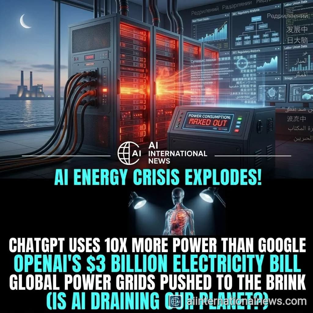 AI Energy Crisis: ChatGPT Uses 10x More Power Than Google