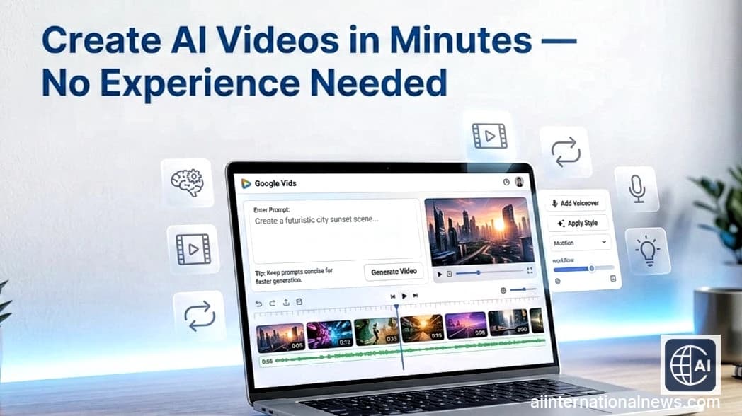 How to Create AI Videos for Free Using Google Vids (Beginner’s Guide)