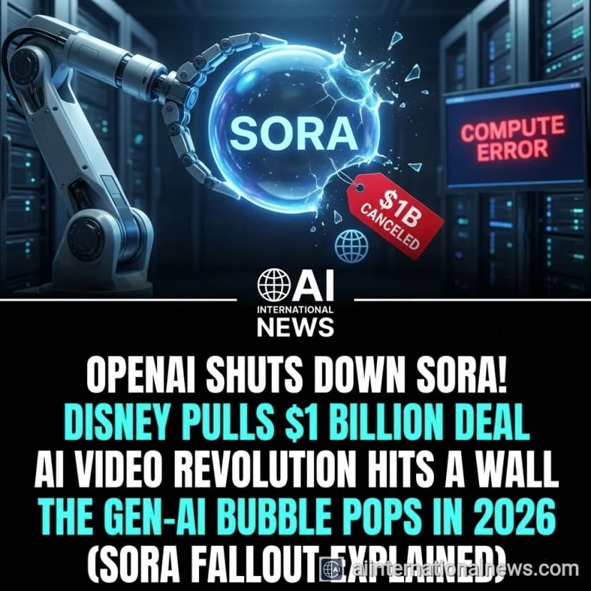 OpenAI Shuts Down Sora: Disney Pulls $1 Billion Deal in Massive AI Setback