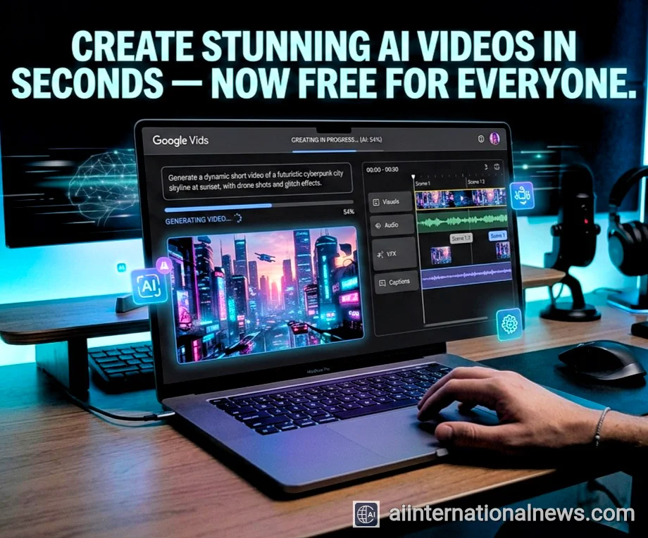 Google Vids Expands Access With Free Veo 3.1 AI Video Generation