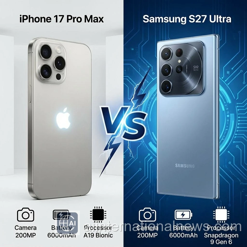 iPhone 17 vs Samsung S27 Comparison