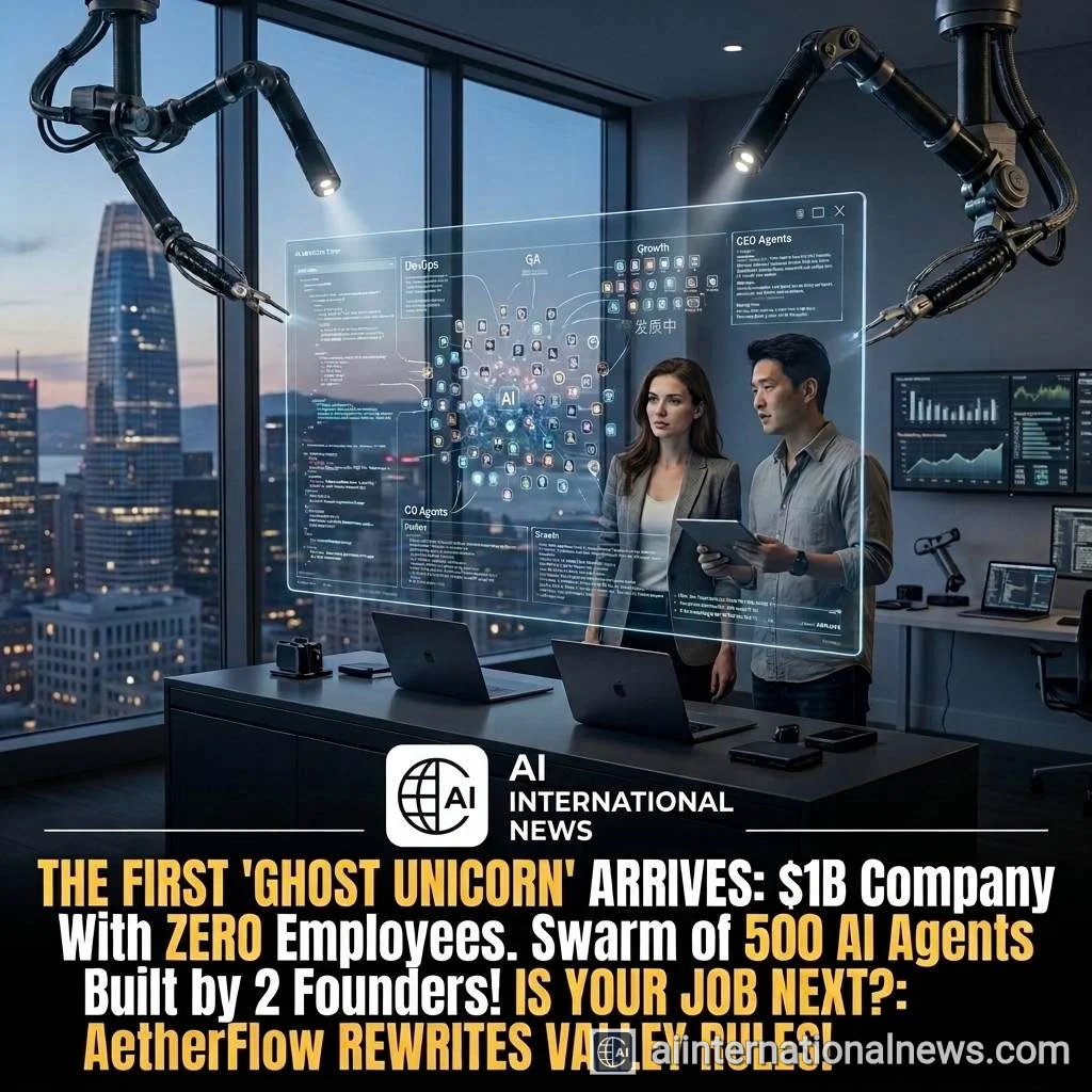 The First 'Ghost Unicorn': Two Founders and 500 AI Agents Build a $1B Company 