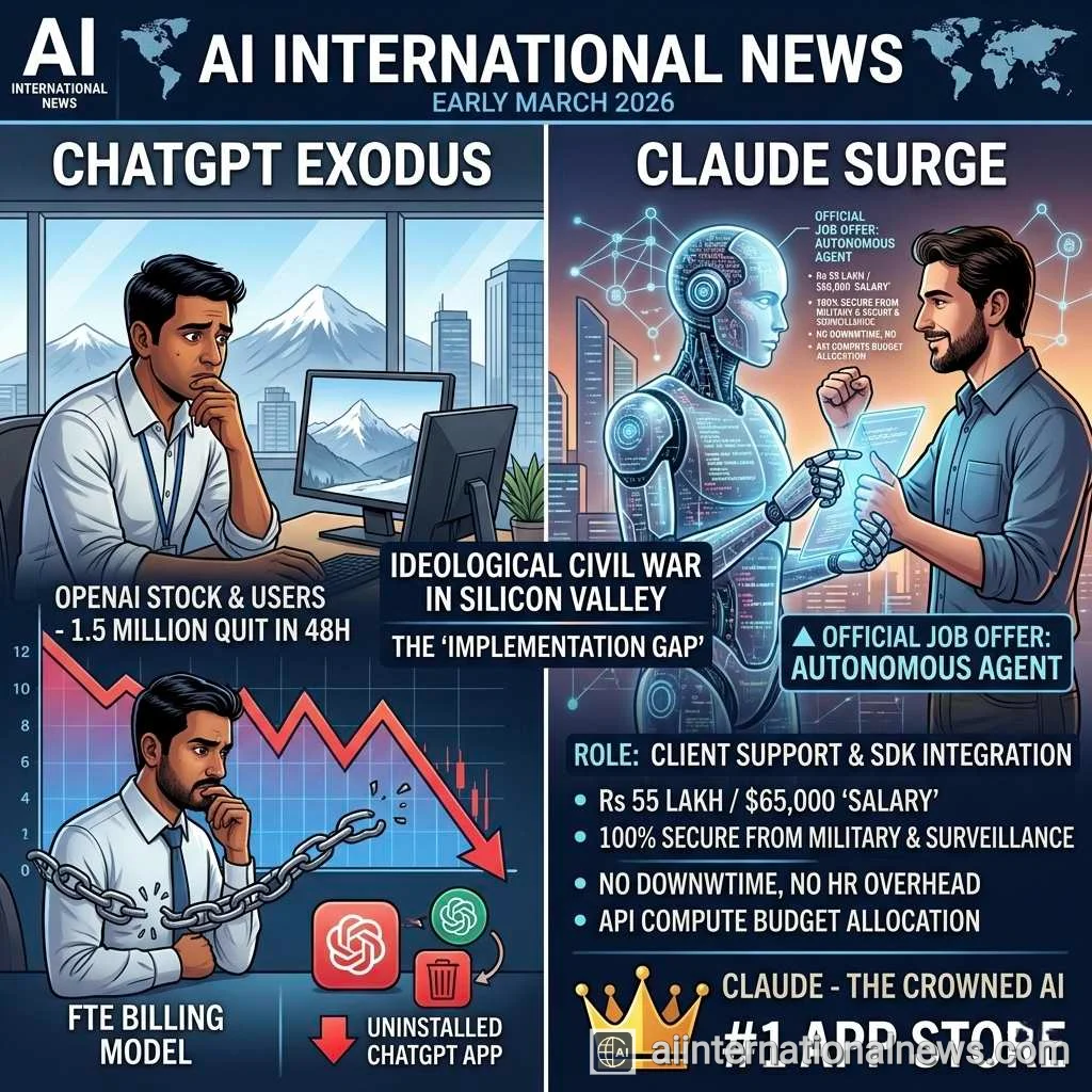 The Great AI Exodus: OpenAI Loses 1.5 Million Users in 48 Hours as Claude Takes the Crown 